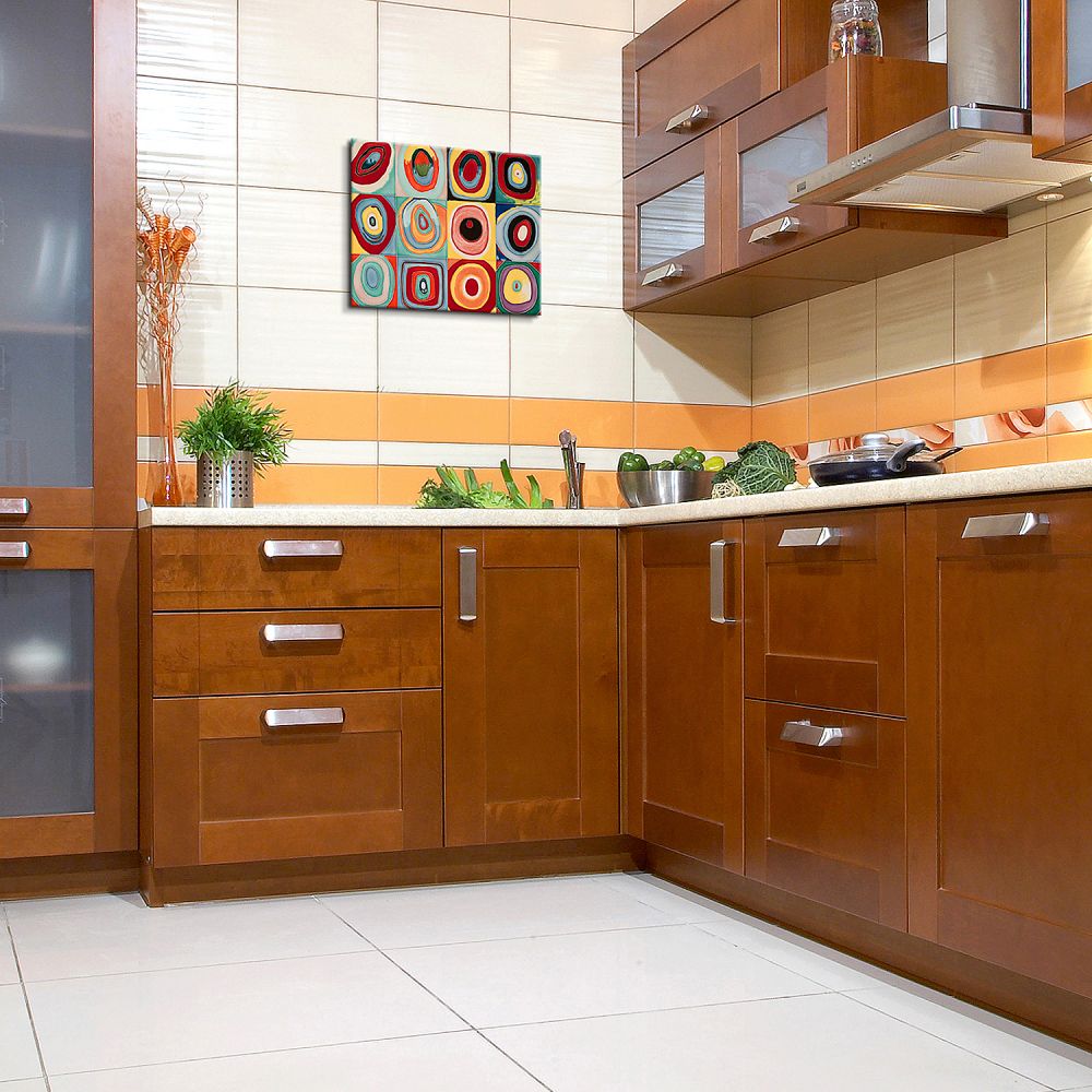 Farbstudie Quadrate Accent Tile (felt back)