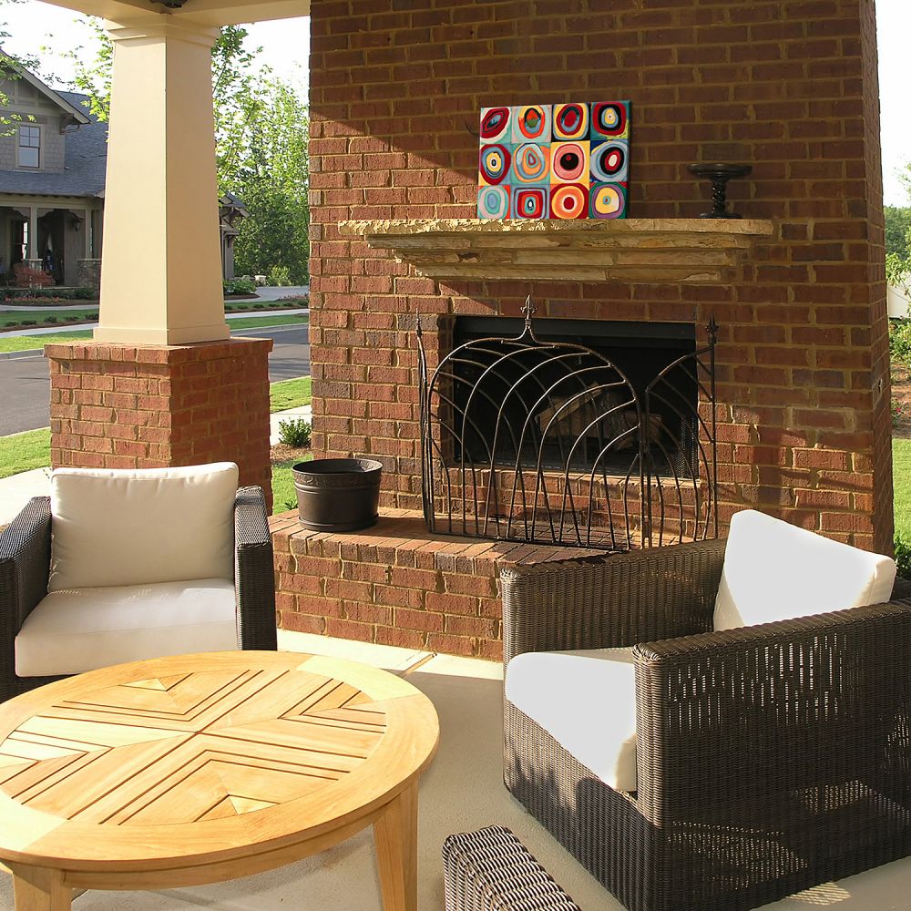 Farbstudie Quadrate Accent Tile (felt back)