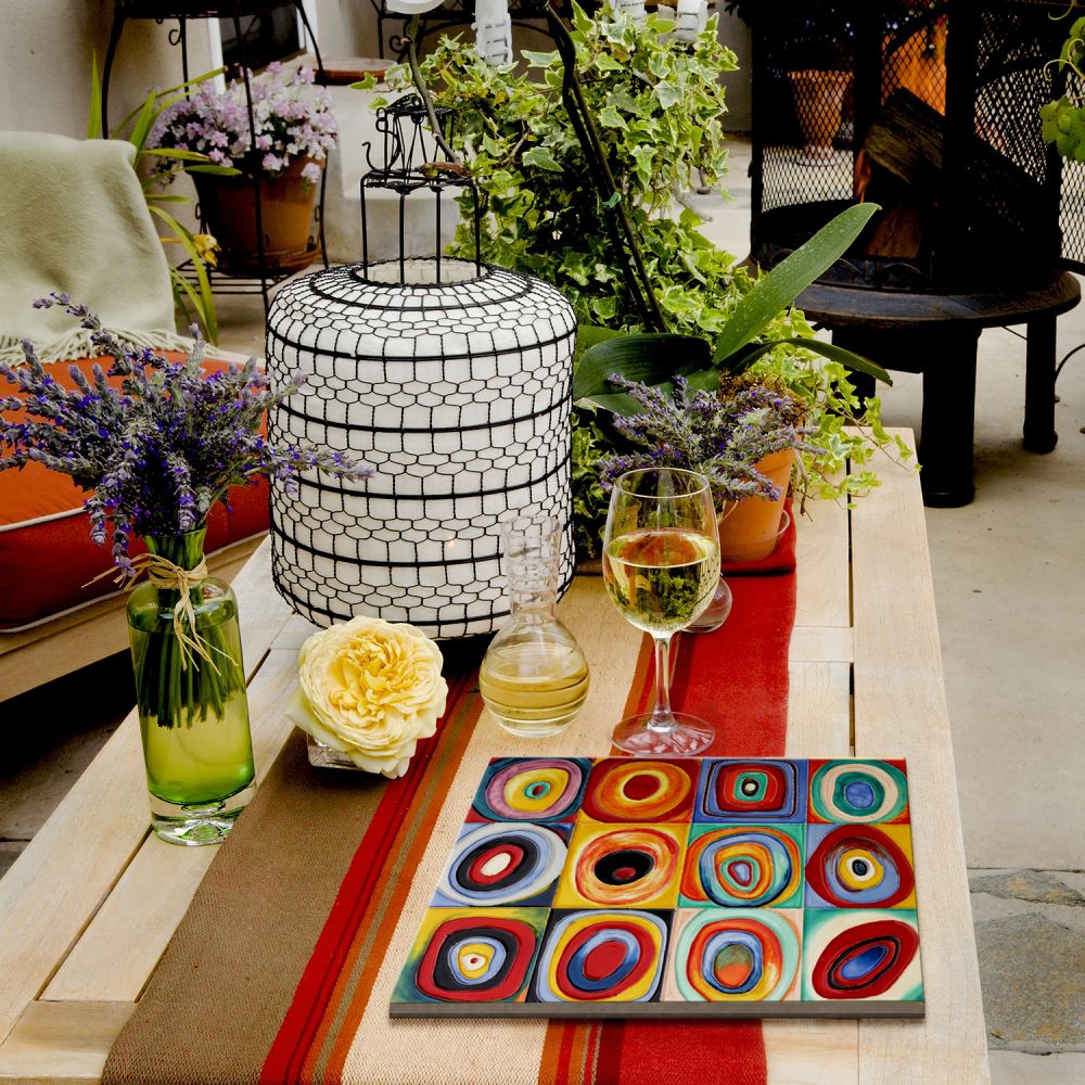 Farbstudie Quadrate Accent Tile (felt back)