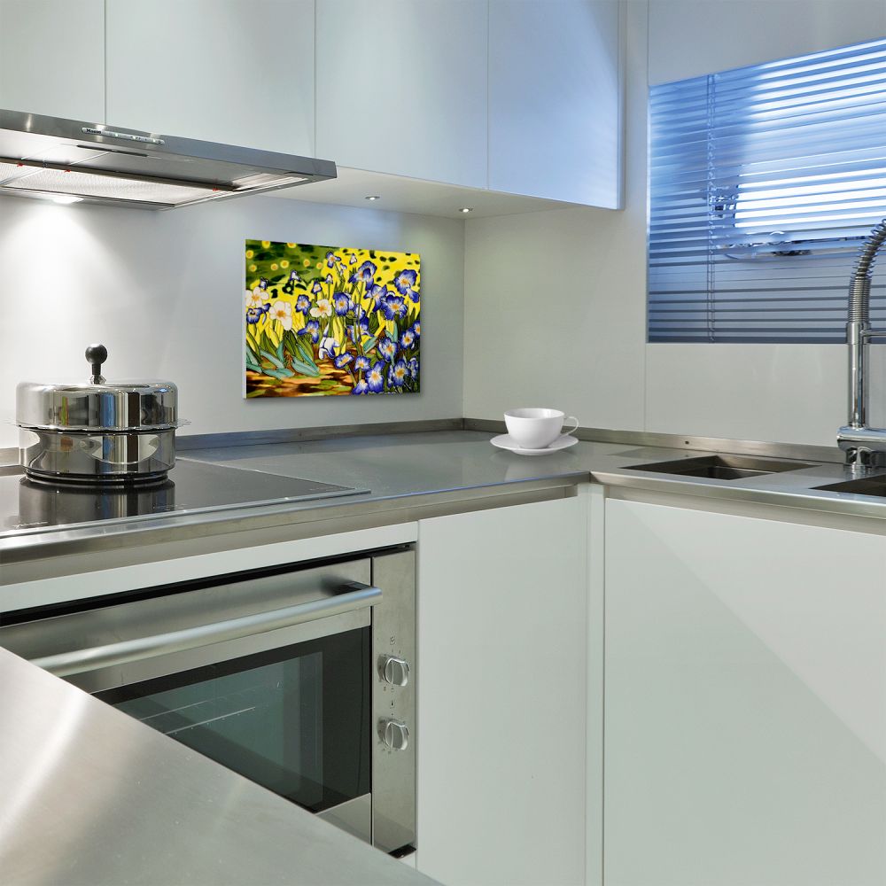 Irises Accent Tile (felt back)