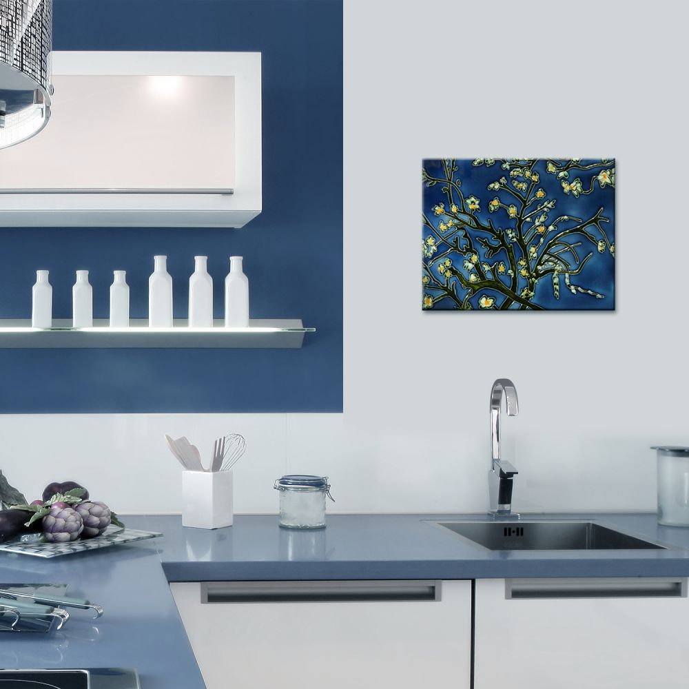 Branches of an Almond Tree Accent Tile (felt back)