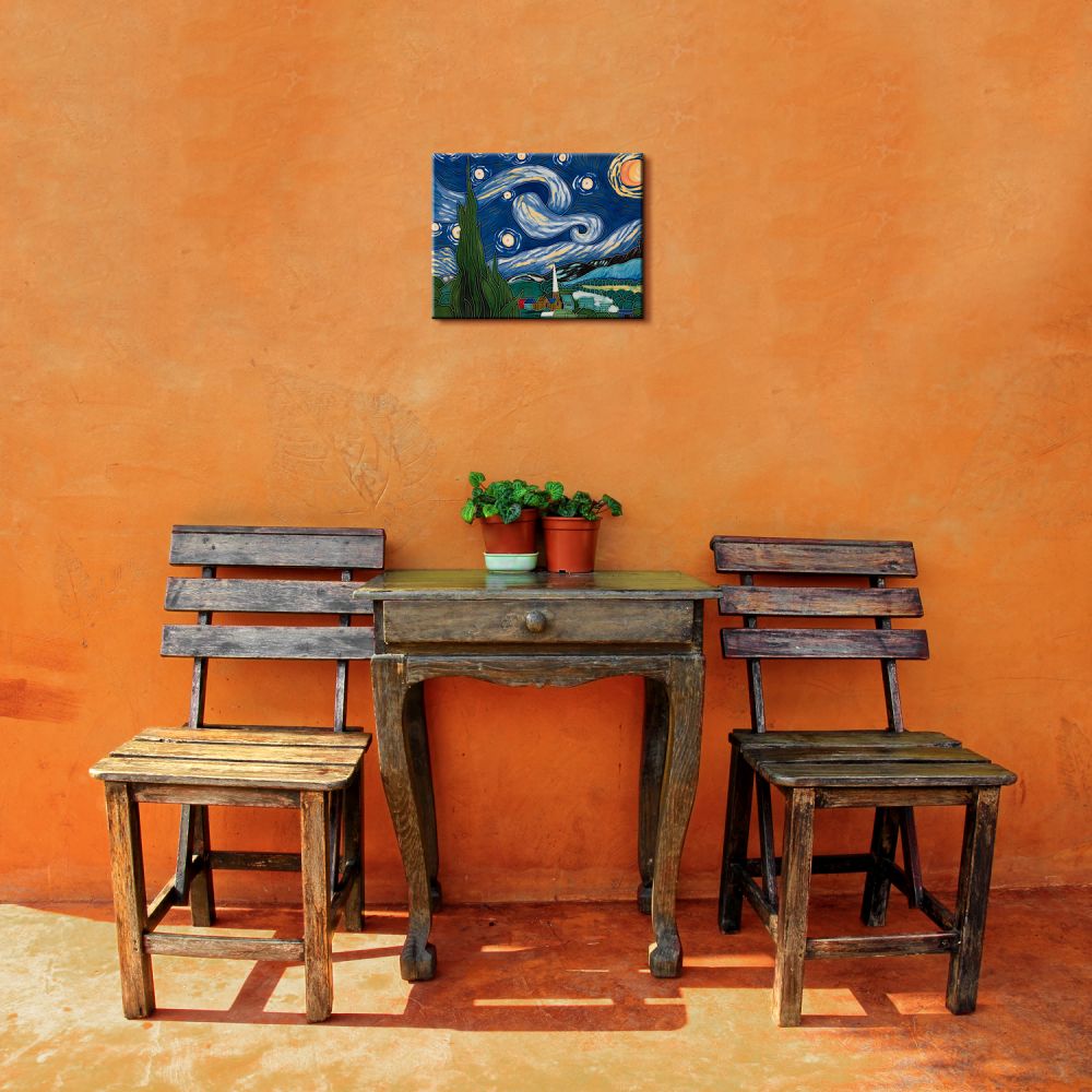 Starry Night Accent Tile (felt back)