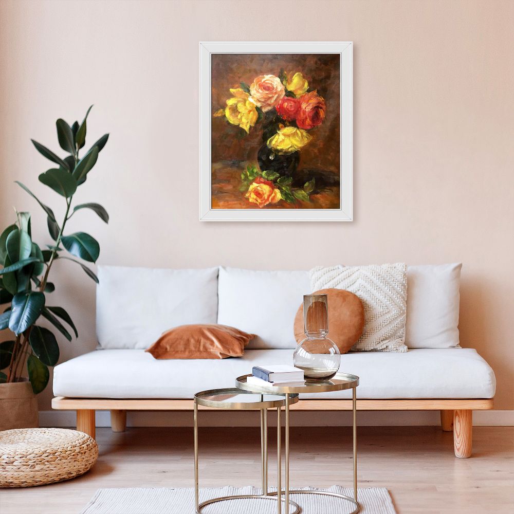 White and Pink Roses