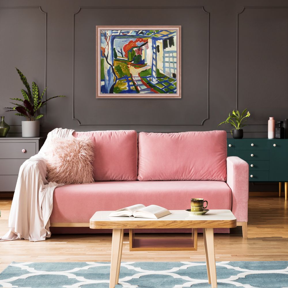 Grape Arbor Pre-framed - Rose Gold Classico Frame 20" X 24"