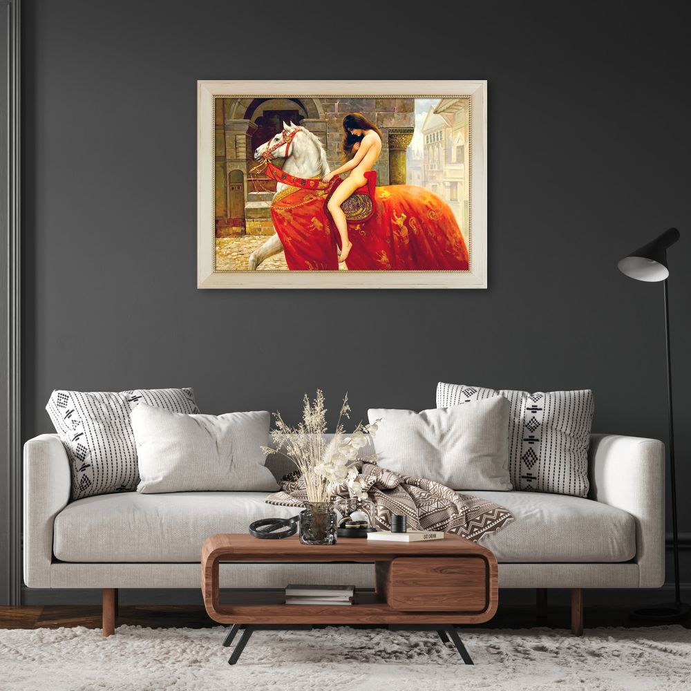 Lady Godiva, c. 1897 Pre-framed - Constantine Frame 24" X 36"