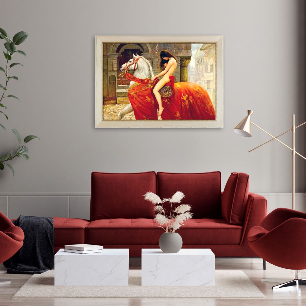 Lady Godiva, c. 1897 Pre-framed - Constantine Frame 24" X 36"