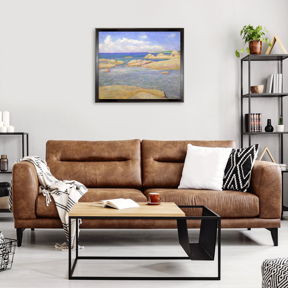 Annisquam Light Pre-framed - Studio Black Wood Angle Frame 20"X24"