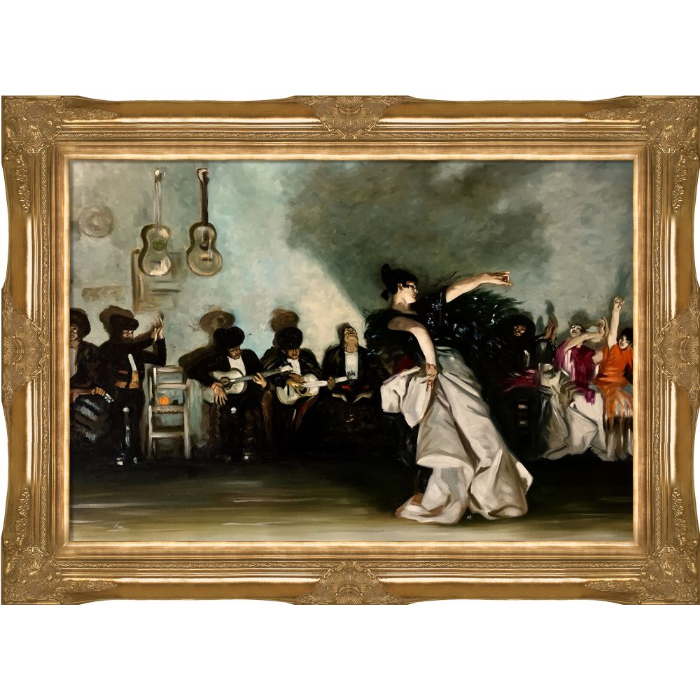 El Jaleo Pre-Framed - Victorian Gold Frame 24"X36"