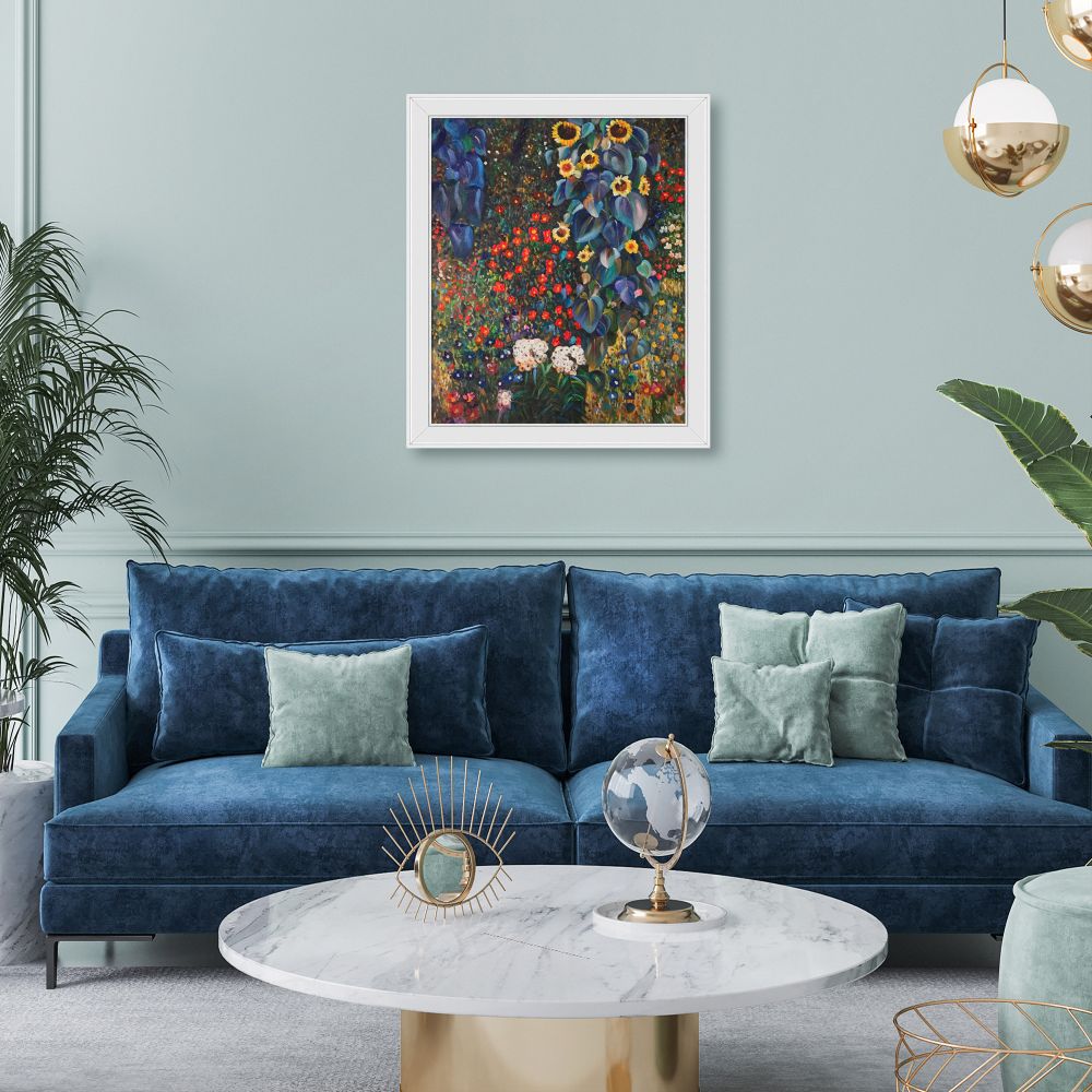 Farm Garden with Sunflowers