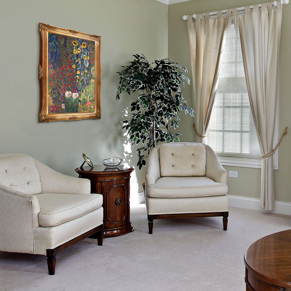 Farm Garden with Sunflowers