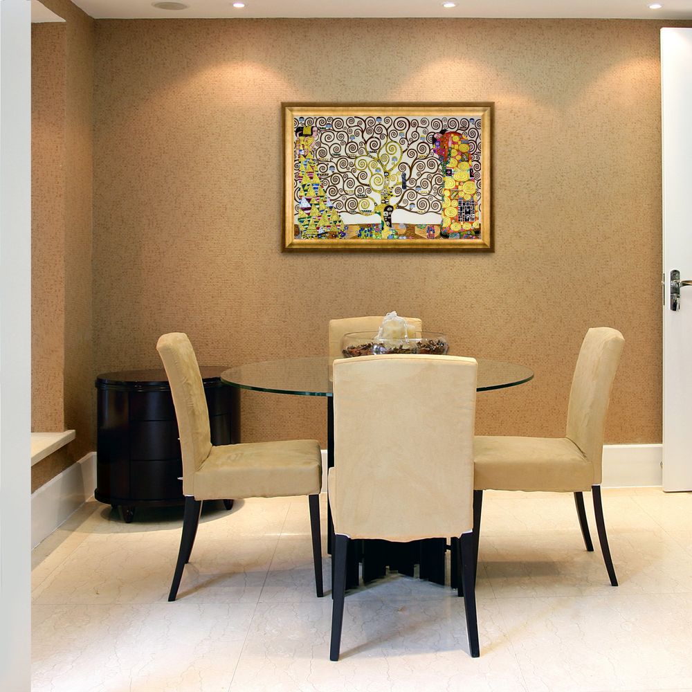 The Tree of Life, Stoclet Frieze, 1909 (Luxury Line) Pre-Framed - Athenian Gold Frame 24"X36"