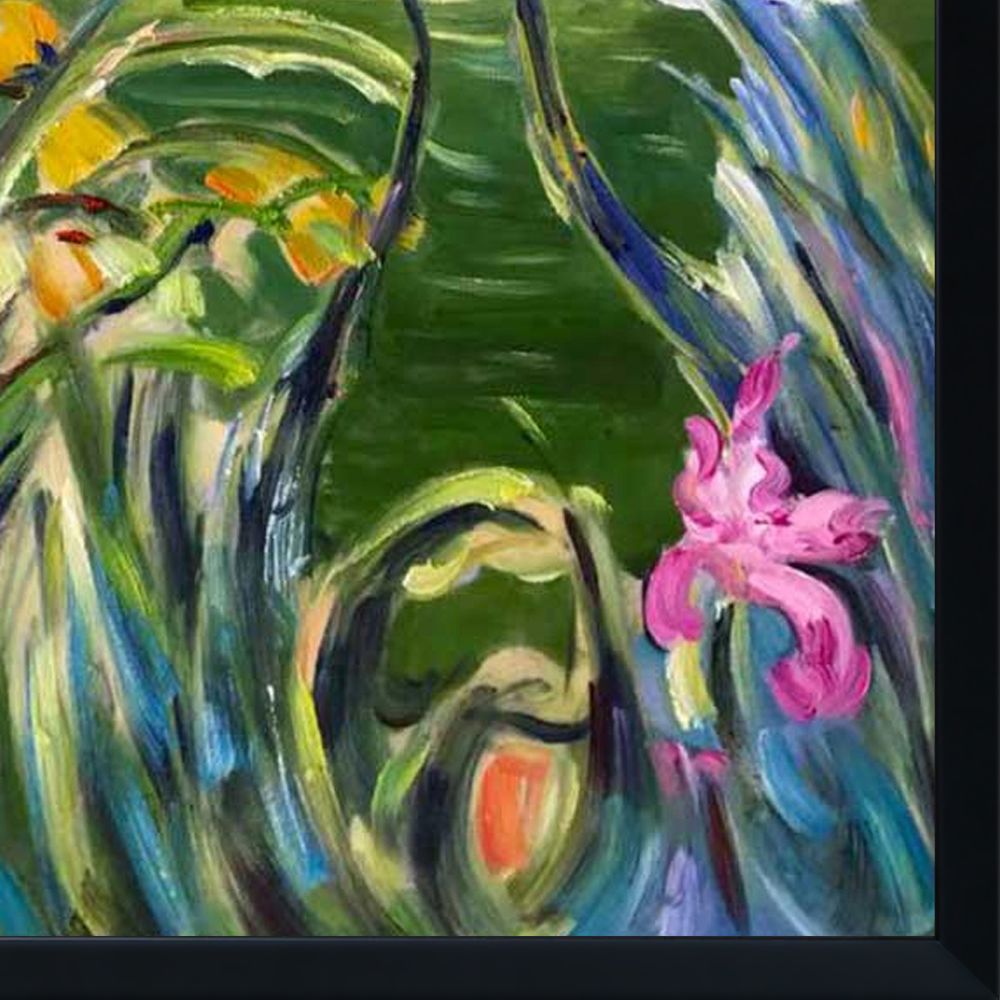 Cottage in the Woods Pre-framed - Studio Black Wood Frame 20"X24"