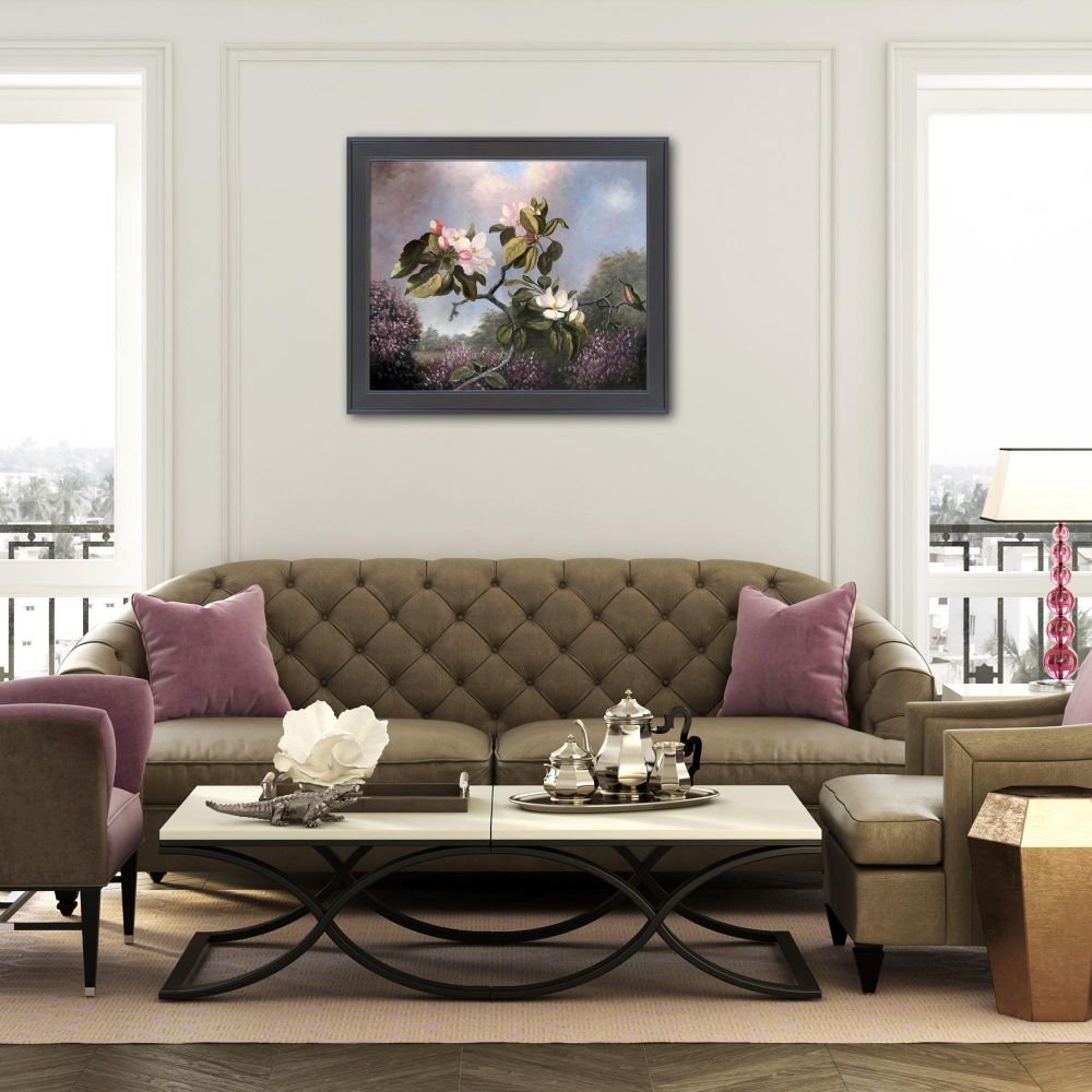 Apple Blossoms and Hummingbird