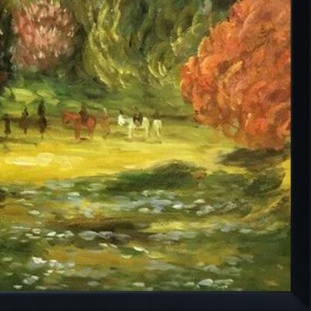 Il Parco Monceau, 1876 Pre-framed - Studio Black Wood Frame 20"X24"