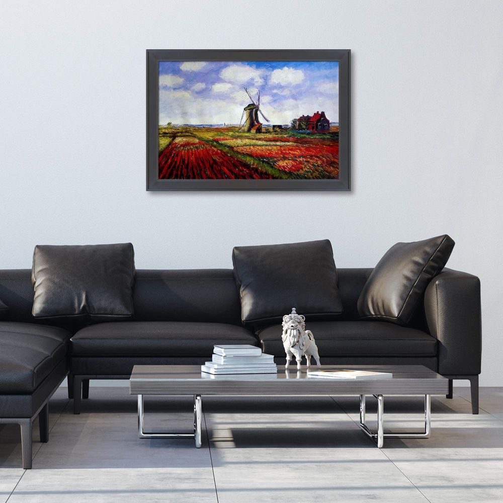 Tulip Field with the Rijnsburg Windmill