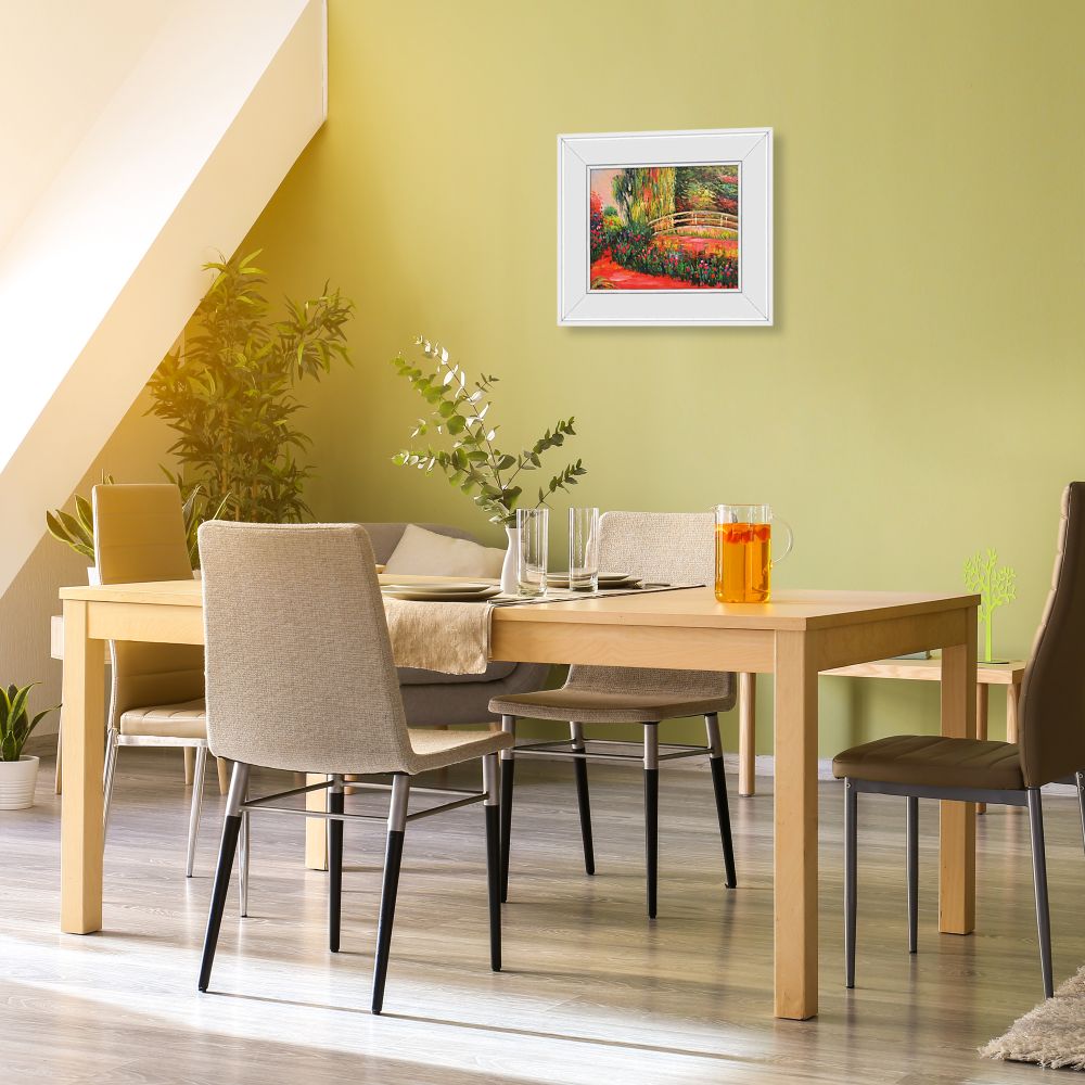 The Japanese Bridge (The Water-Lily Pond, Water Irises)