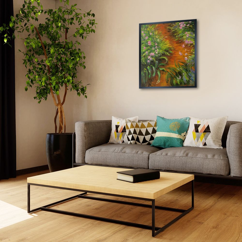 Irises Pre-framed - Studio Black Wood Frame 20"X24"