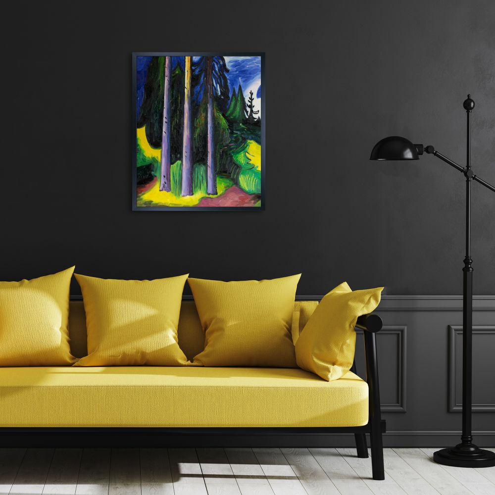 Forest, 1903 Pre-framed - Studio Black Wood Frame 20"X24"