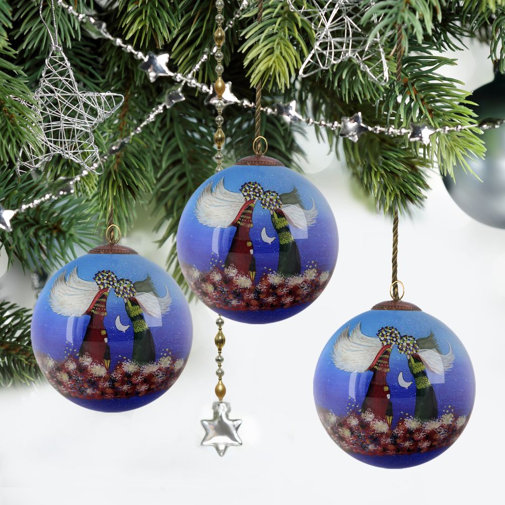 Angels Glass Ornament Collection (Set of 3)