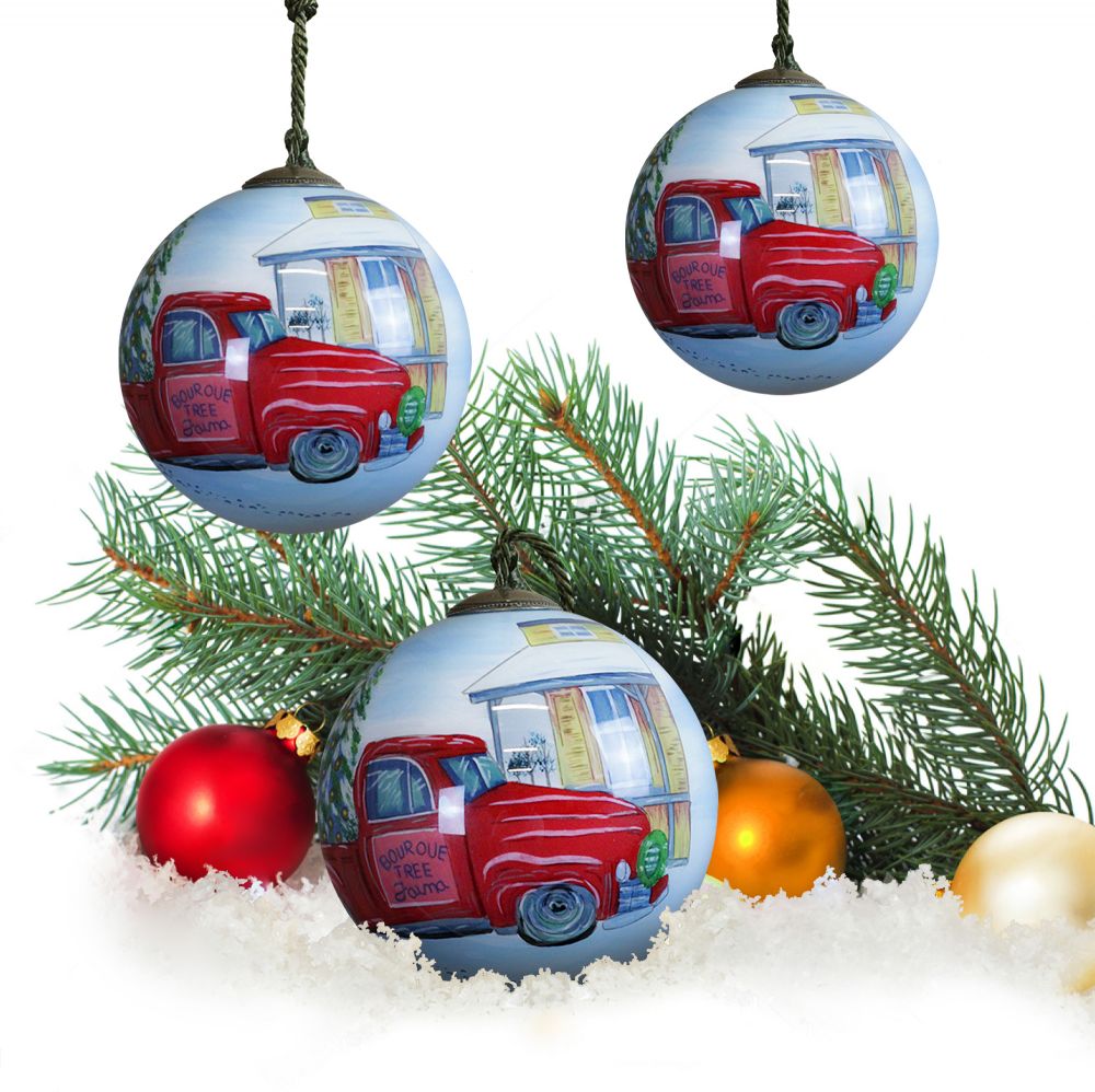 Vintage Christmas Glass Ornament Collection (Set of 3)