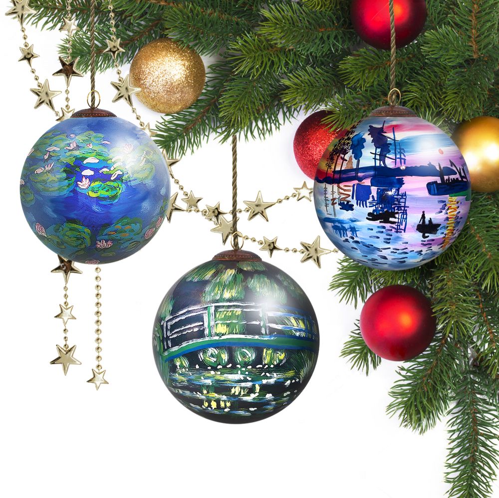 Water Views Glass Ornament Collection (Set of 3)