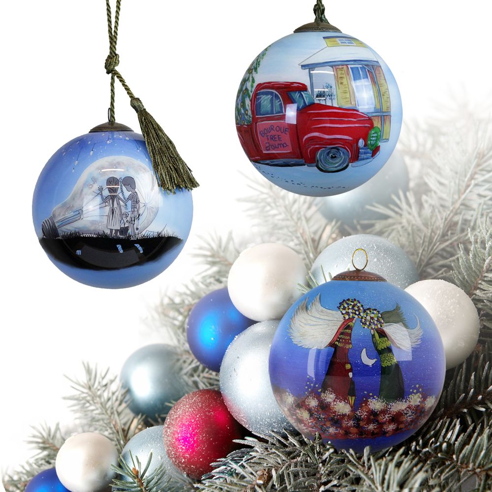 ArtistBe Specialties Glass Ornament Collection (Set of 3)