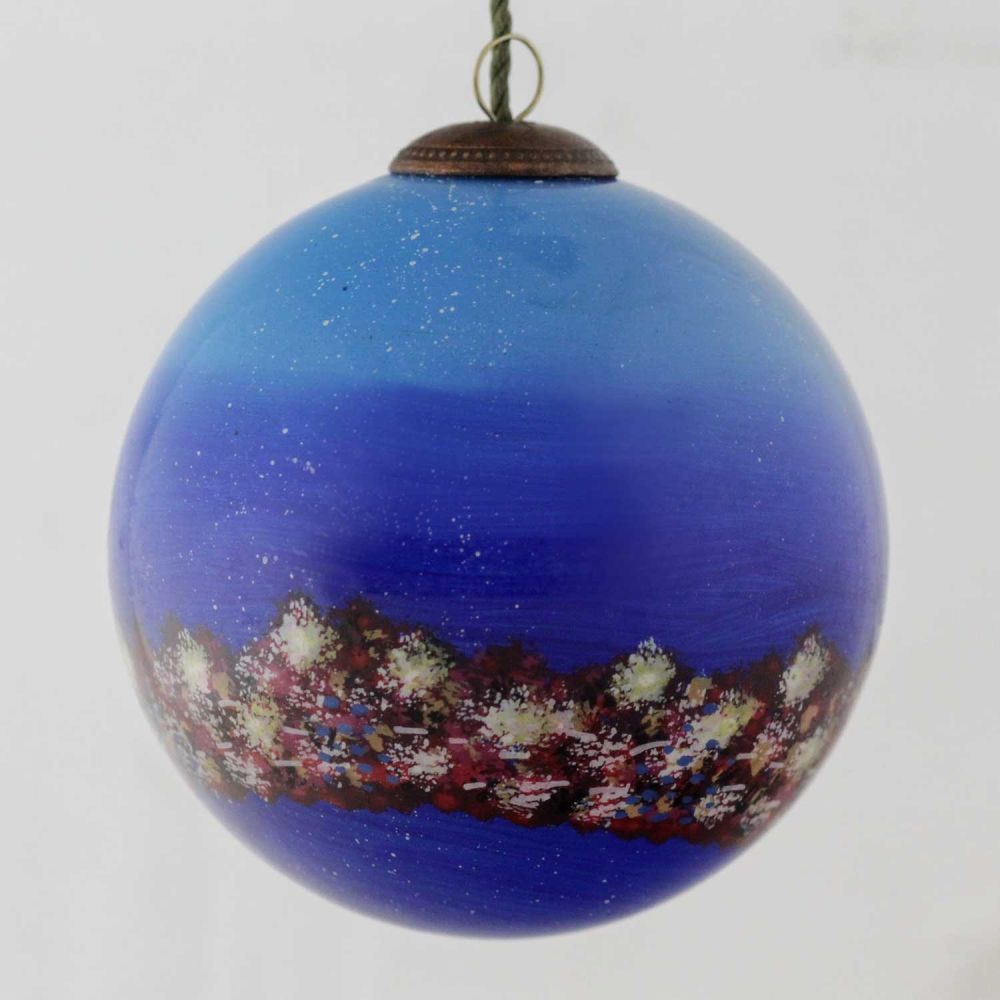 Angels Hand Painted Glass Ornament