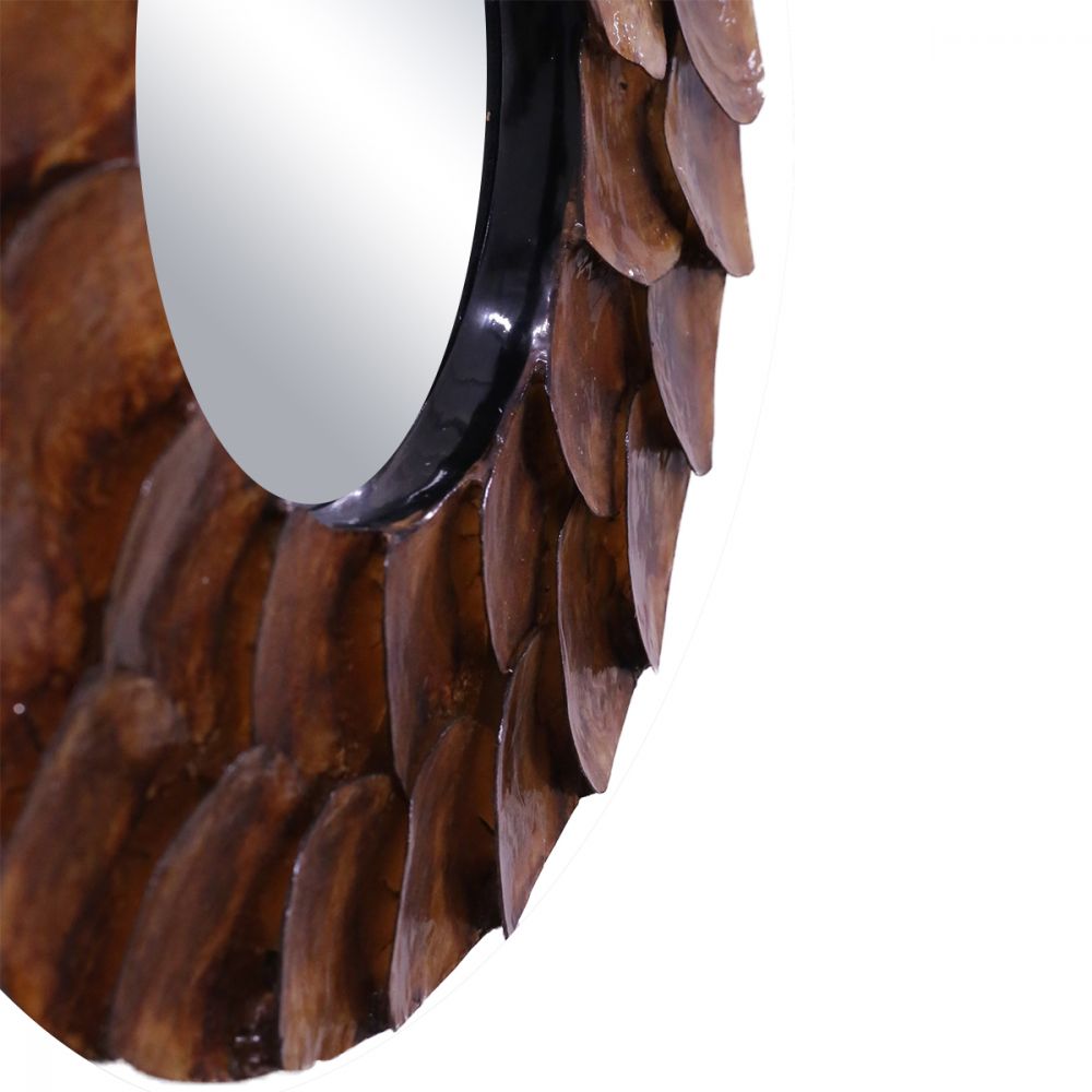 Bronze Aeolian Small Mother of Pearl Framed Mirror