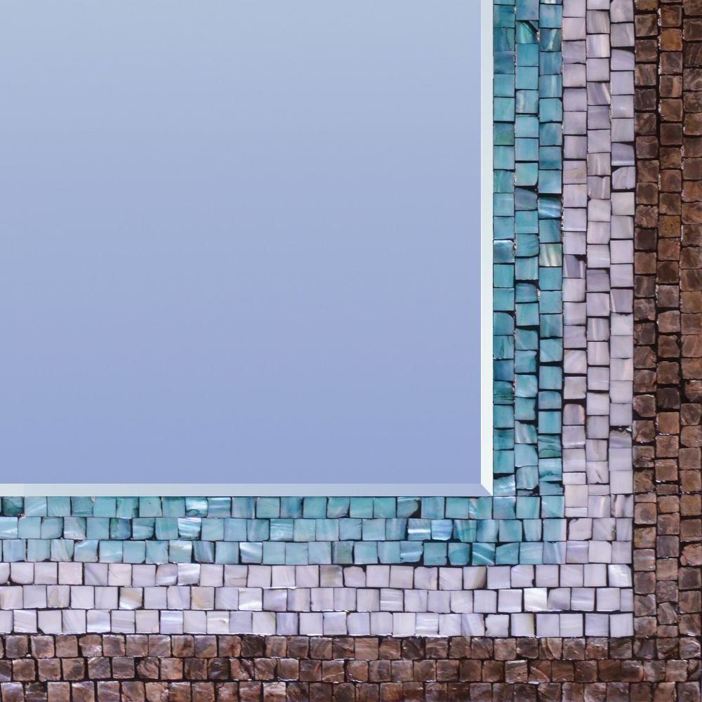 Southwestern Mother of Pearl Large Rectangle Mirror