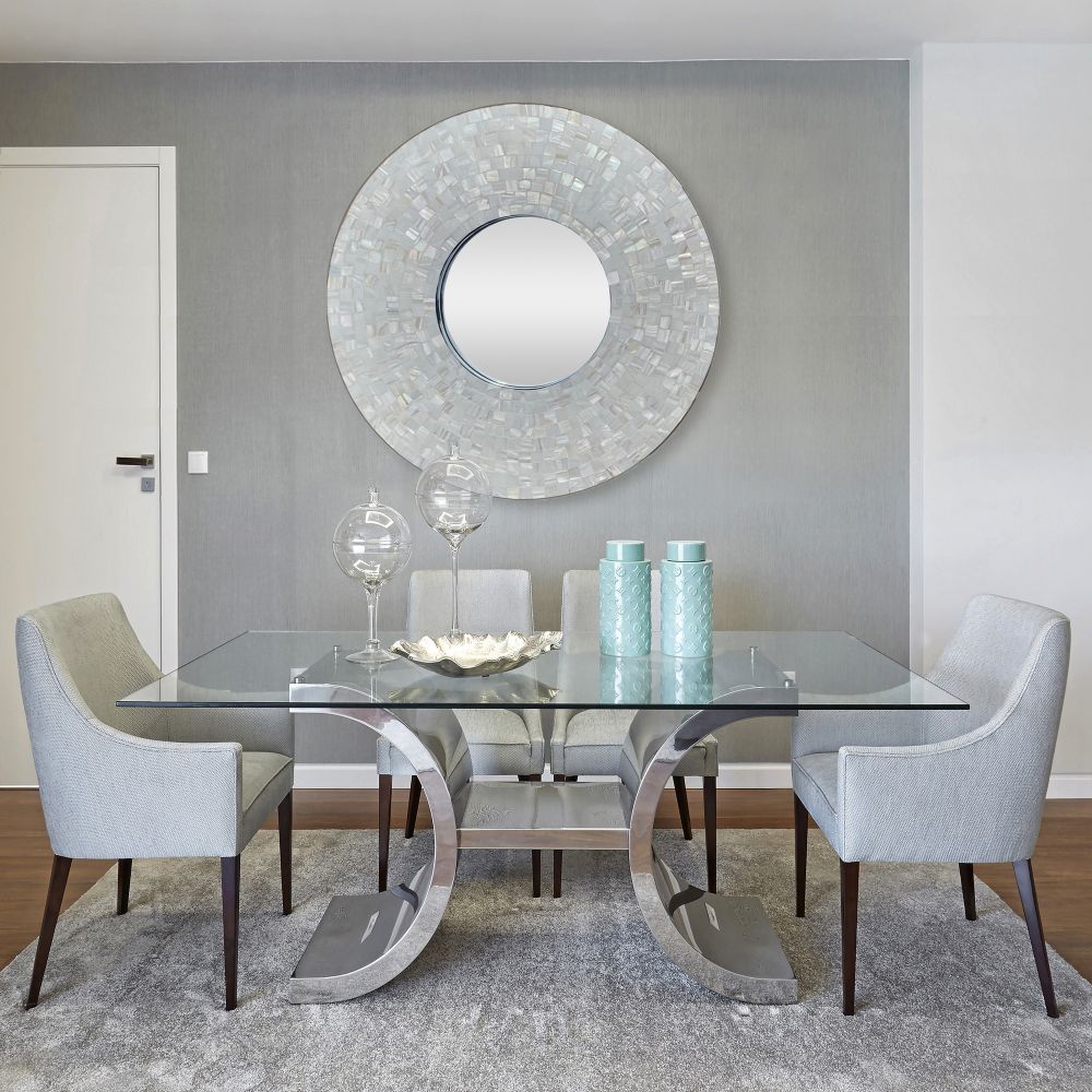 Bianca Moderno Mother of Pearl Framed Mirror