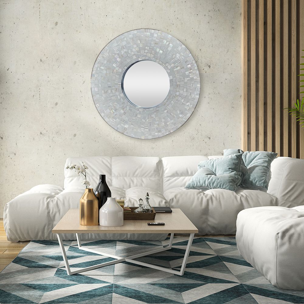 Bianca Moderno Mother of Pearl Framed Mirror
