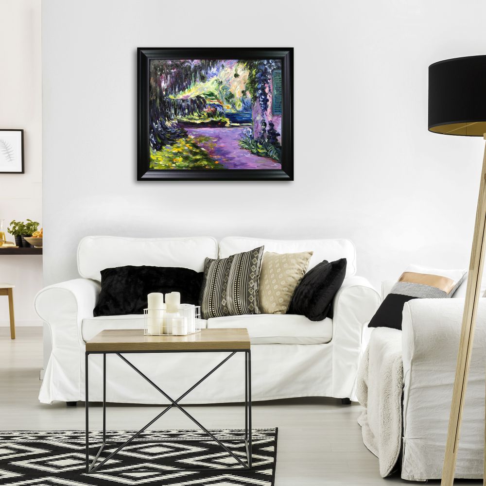 The Garden in the Shade Pre-framed - Black Matte Frame 20"X24"