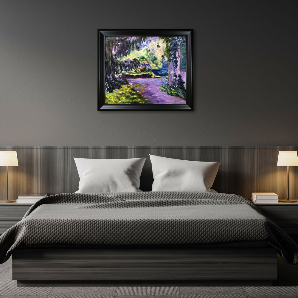 The Garden in the Shade Pre-framed - Black Matte Frame 20"X24"