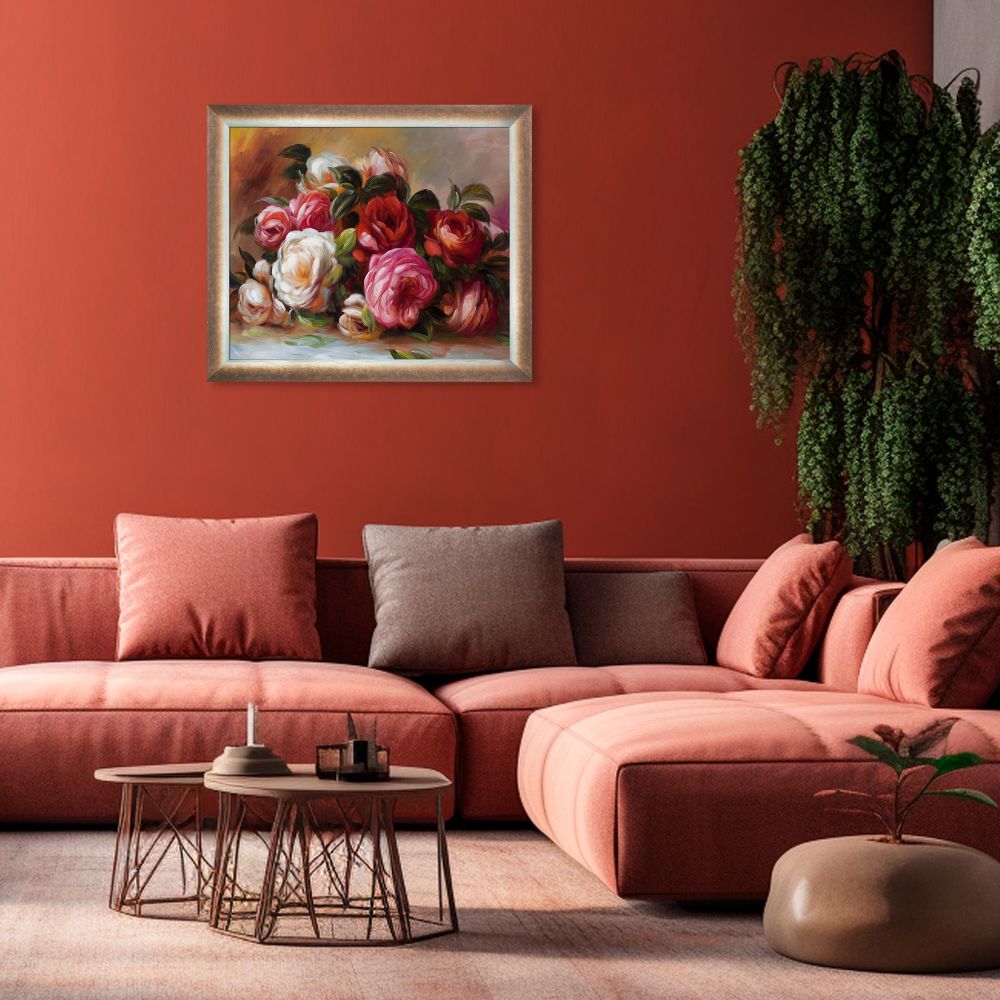 Discarded Roses Pre-framed - Spoleto Bronze 20" X 24"