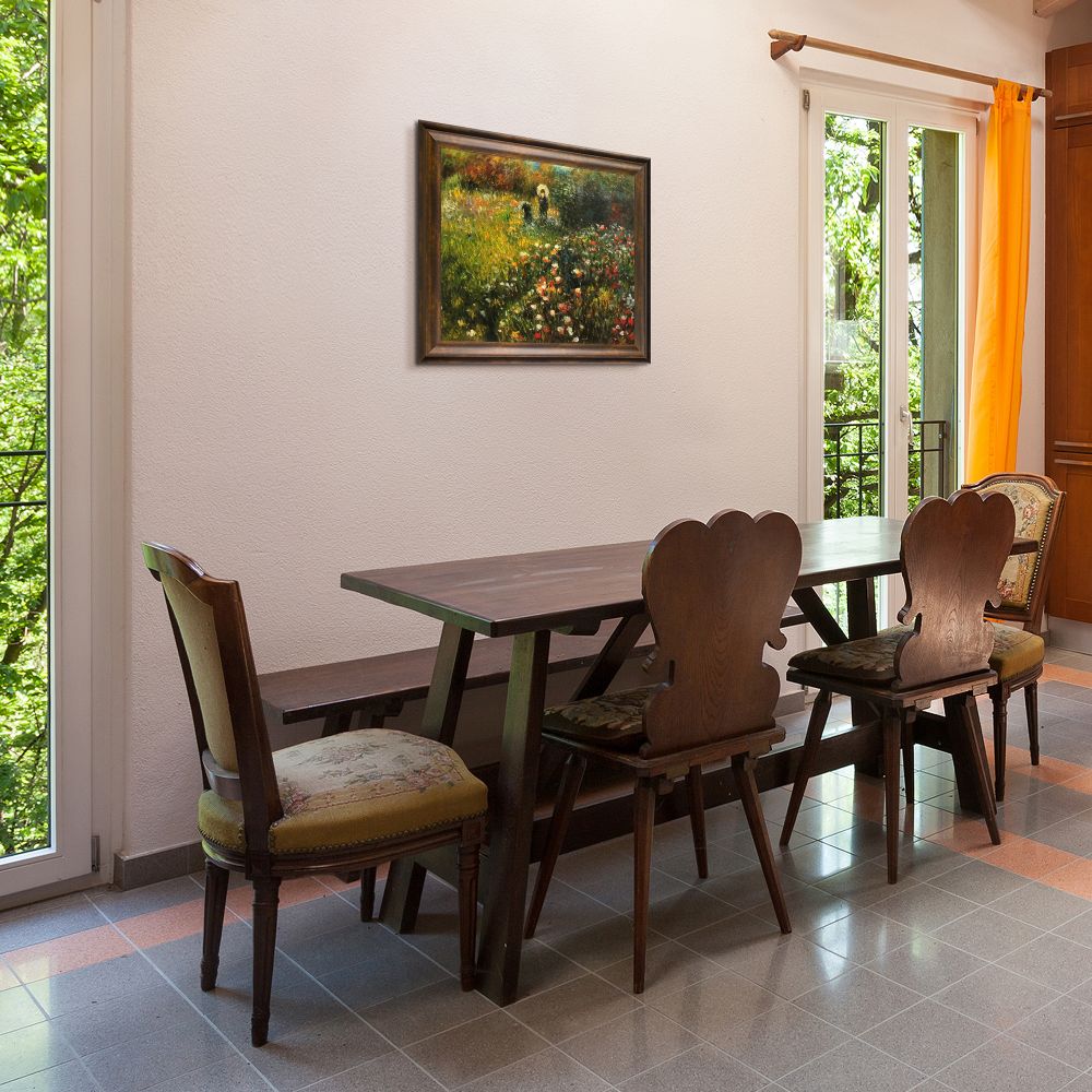 Woman with a parasol in a Garden (Frau mi Sonnenschirm)