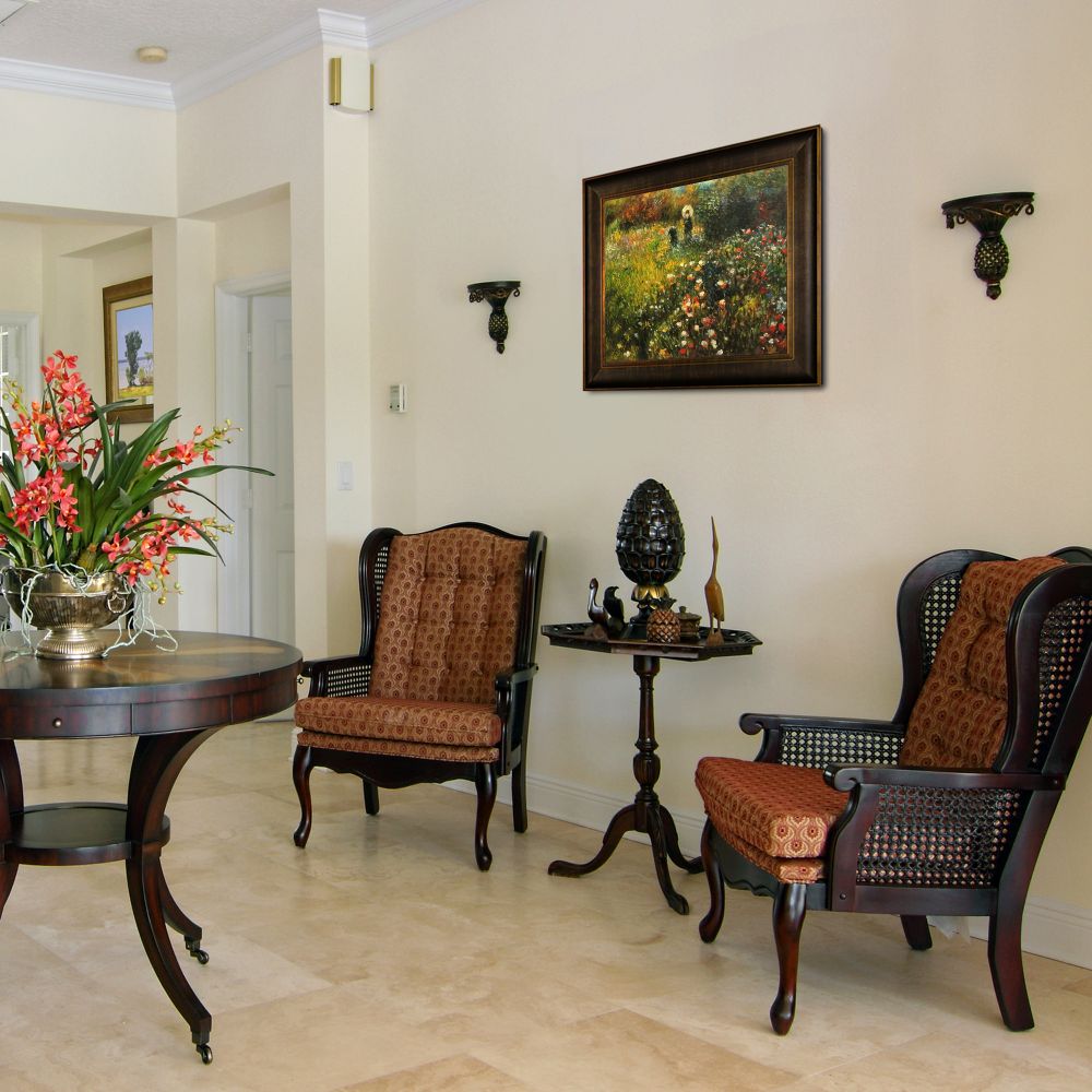 Woman with a parasol in a Garden (Frau mi Sonnenschirm)