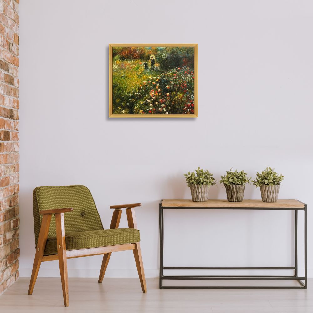 Woman with a parasol in a Garden (Frau mi Sonnenschirm)