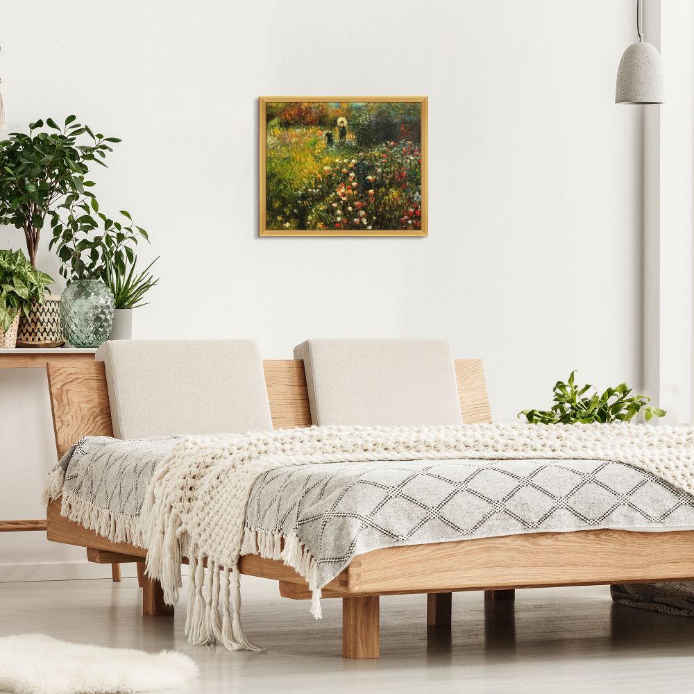 Woman with a parasol in a Garden (Frau mi Sonnenschirm)