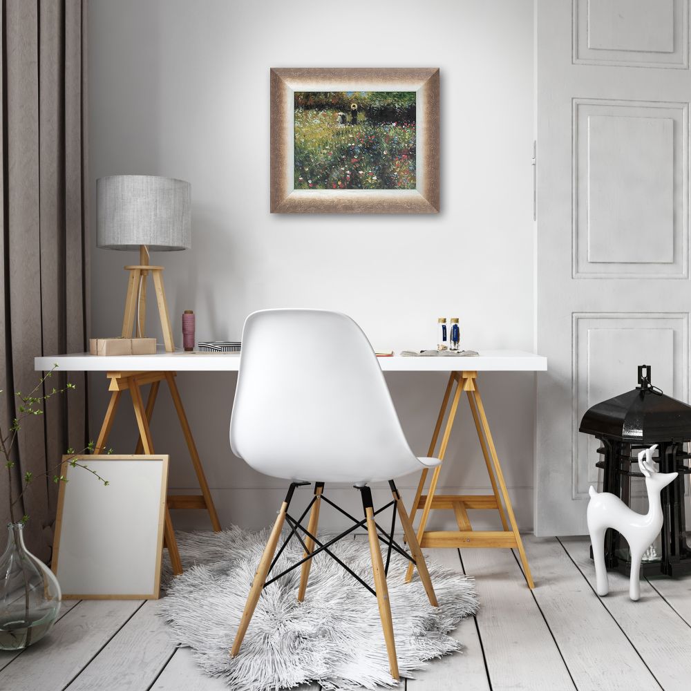 Frau mit Sonnenschirm,1875 Pre-framed - Spoleto Bronze 8" X 10"