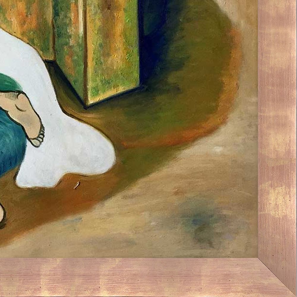 After the bath Pre-framed - Blushing Rose Gold Frame 20" X 24"