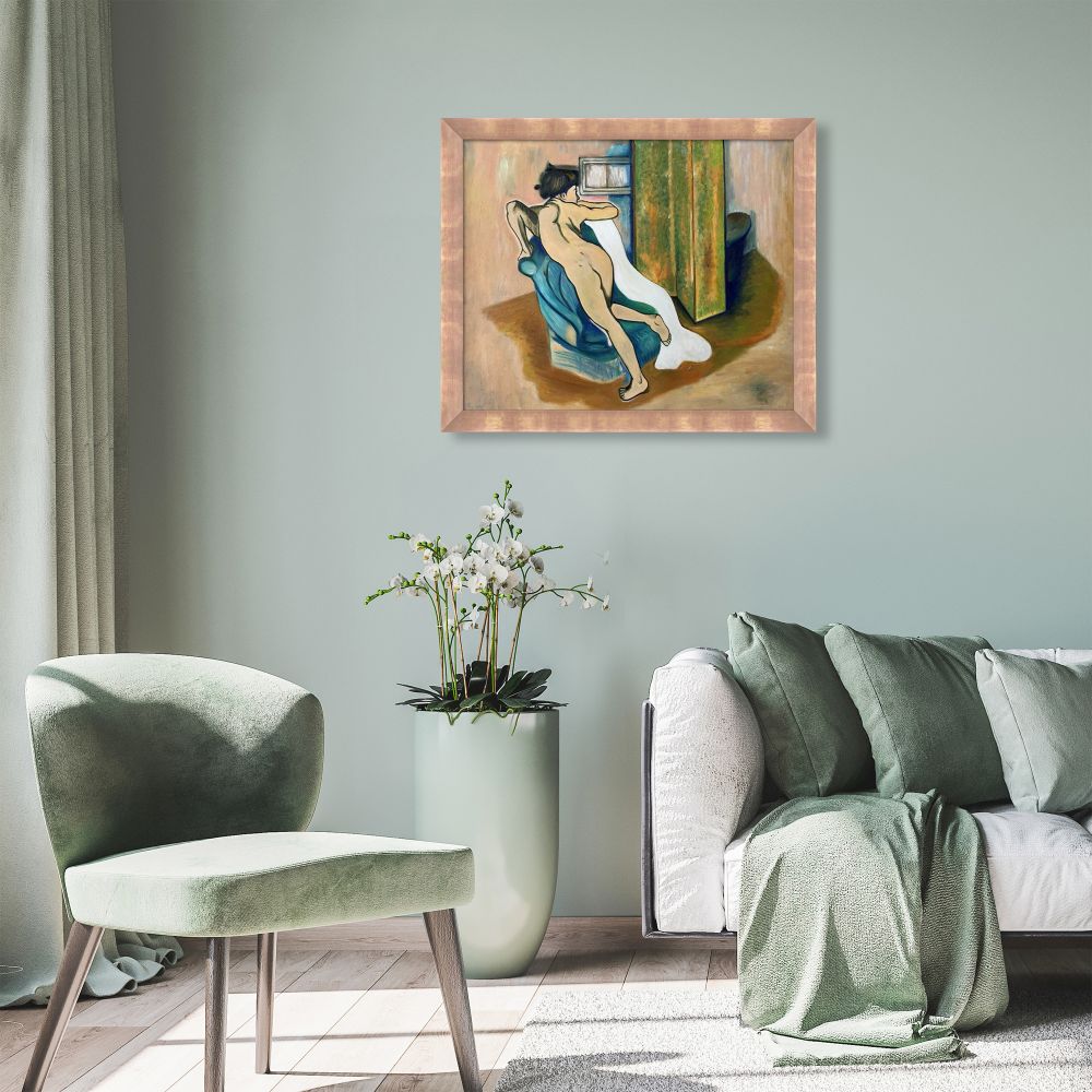 After the bath Pre-framed - Blushing Rose Gold Frame 20" X 24"