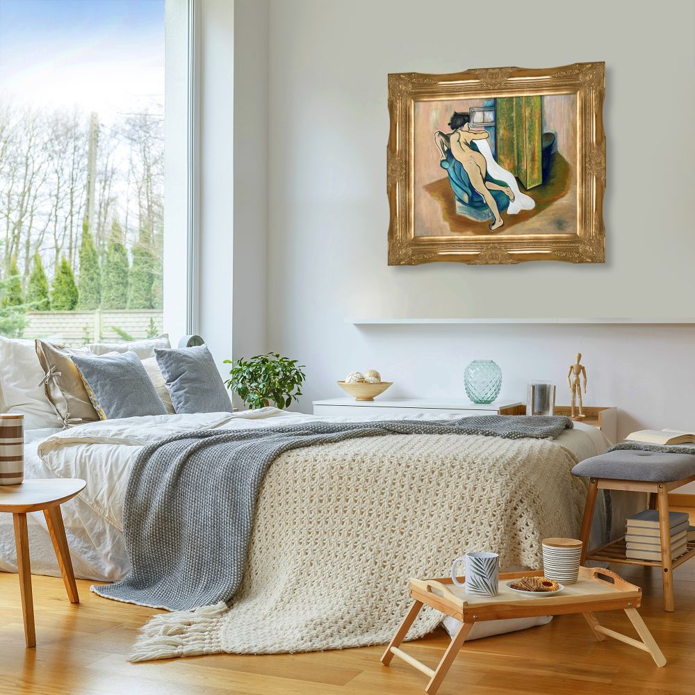 After the bath Pre-framed - Victorian Gold Frame 20"X24"