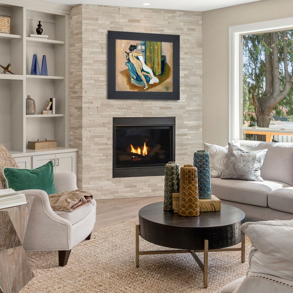 After the bath Pre-framed - Java Bean Frame 20" X 24"