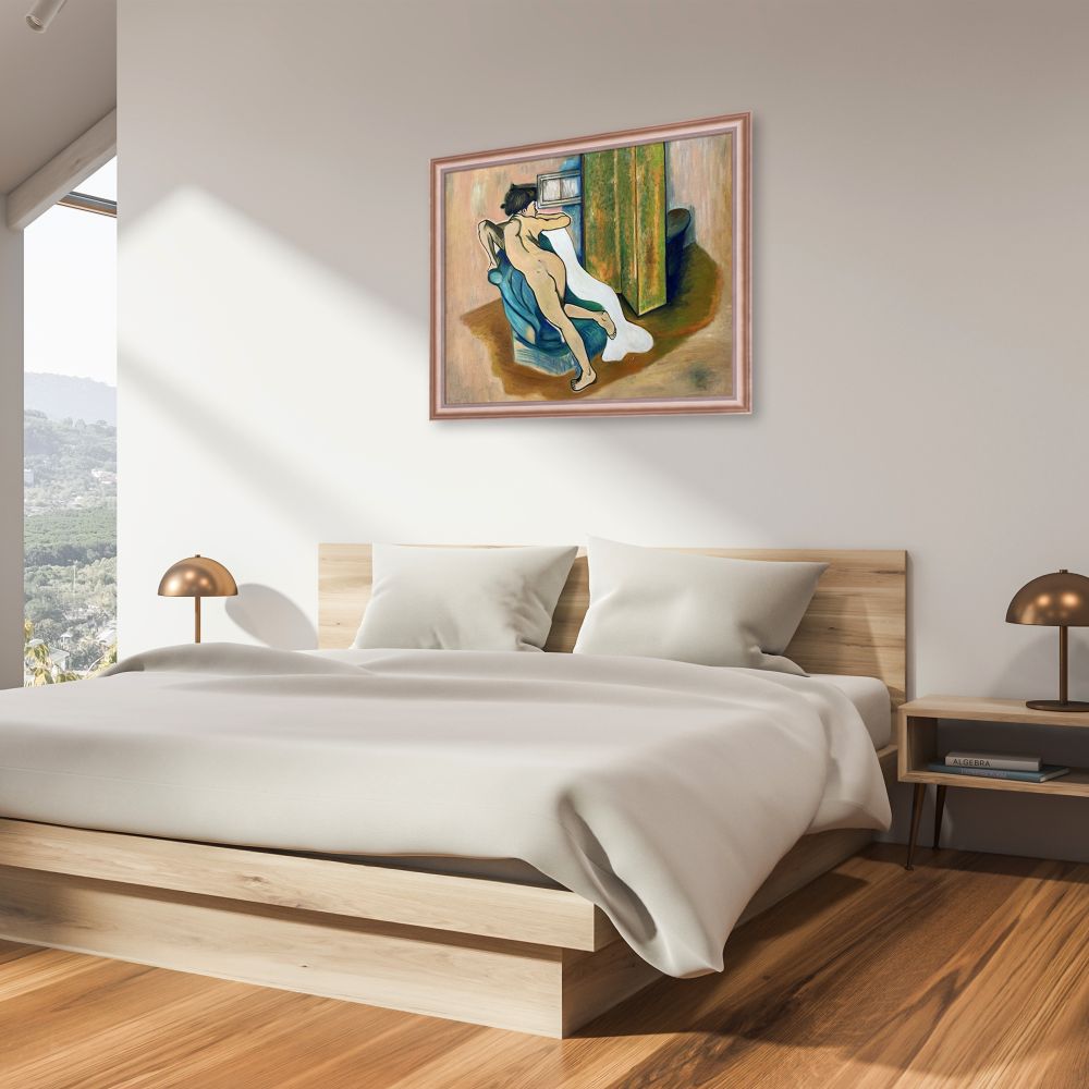 After the bath Pre-framed - Rose Gold Classico Frame 20" X 24"