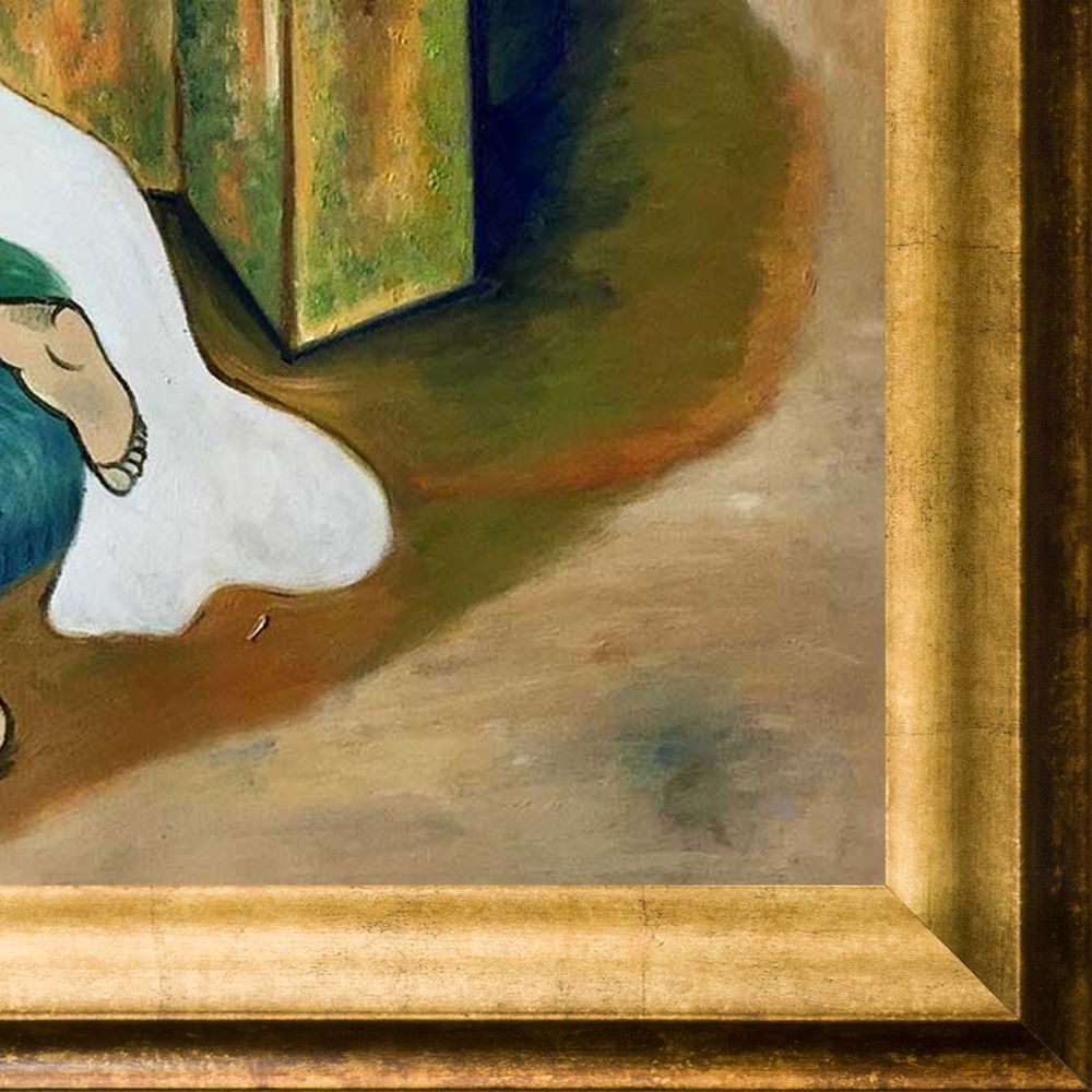 After the bath Pre-framed - Athenian Gold Frame 20"X24"