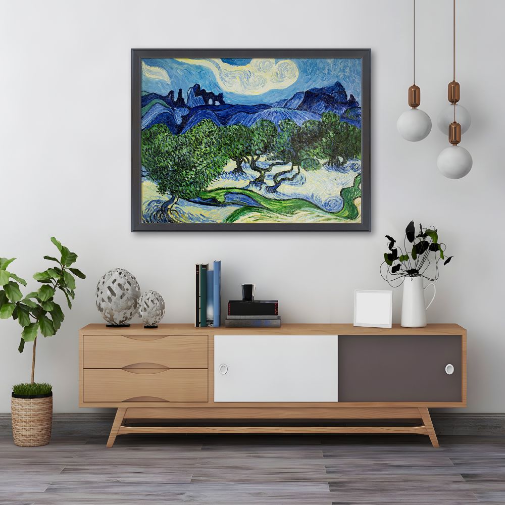 Olive Trees with the Alpilles in the Background