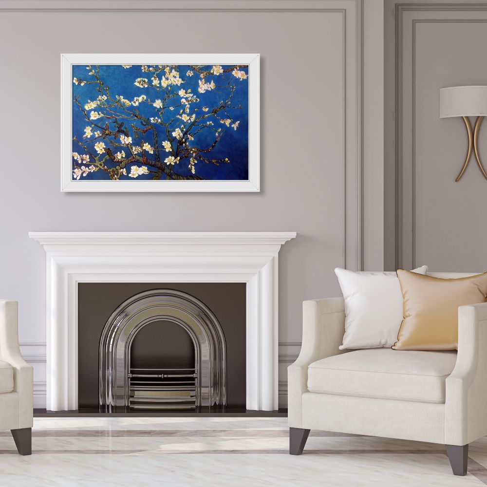 Branches Of An Almond Tree In Blossom