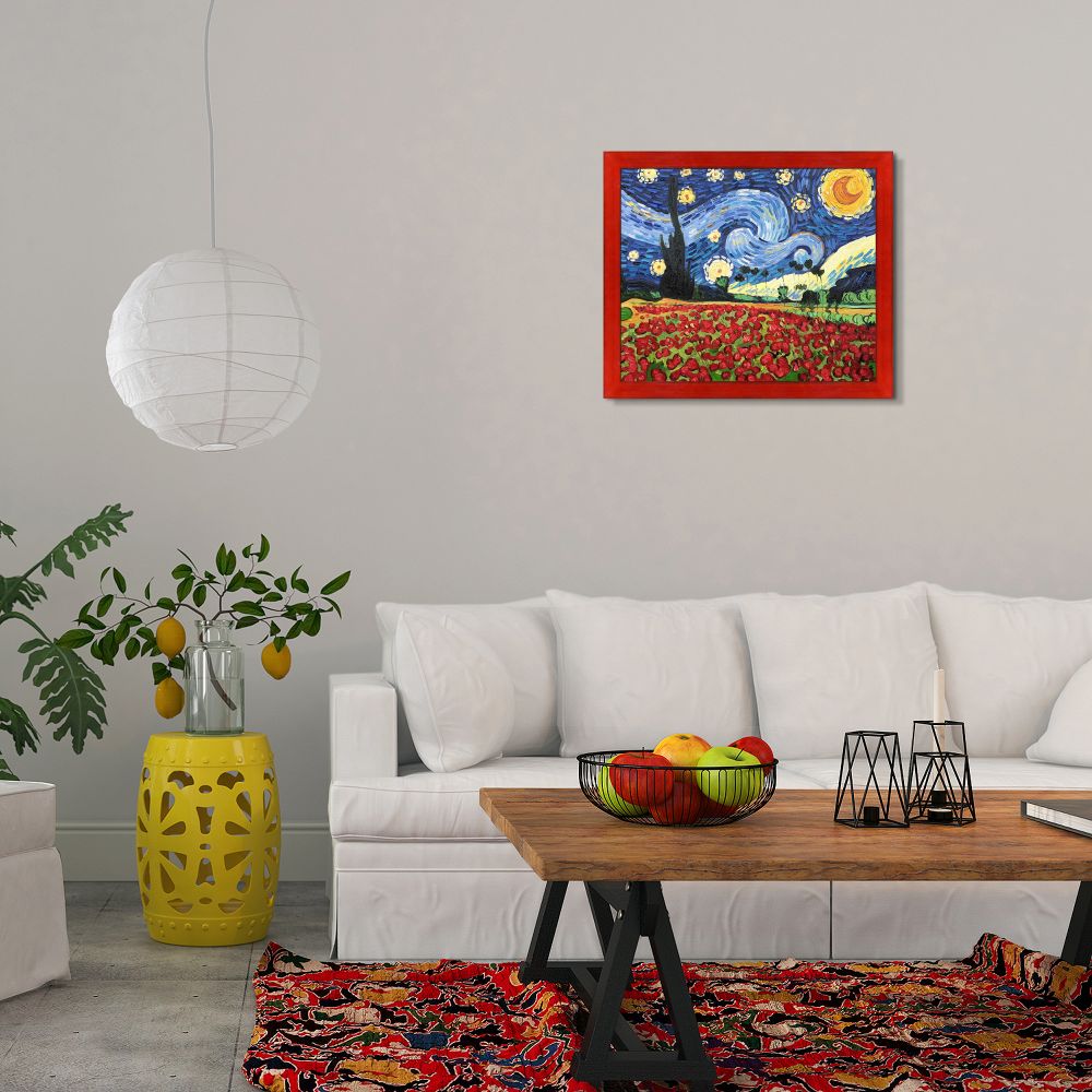 Starry Poppies Collage