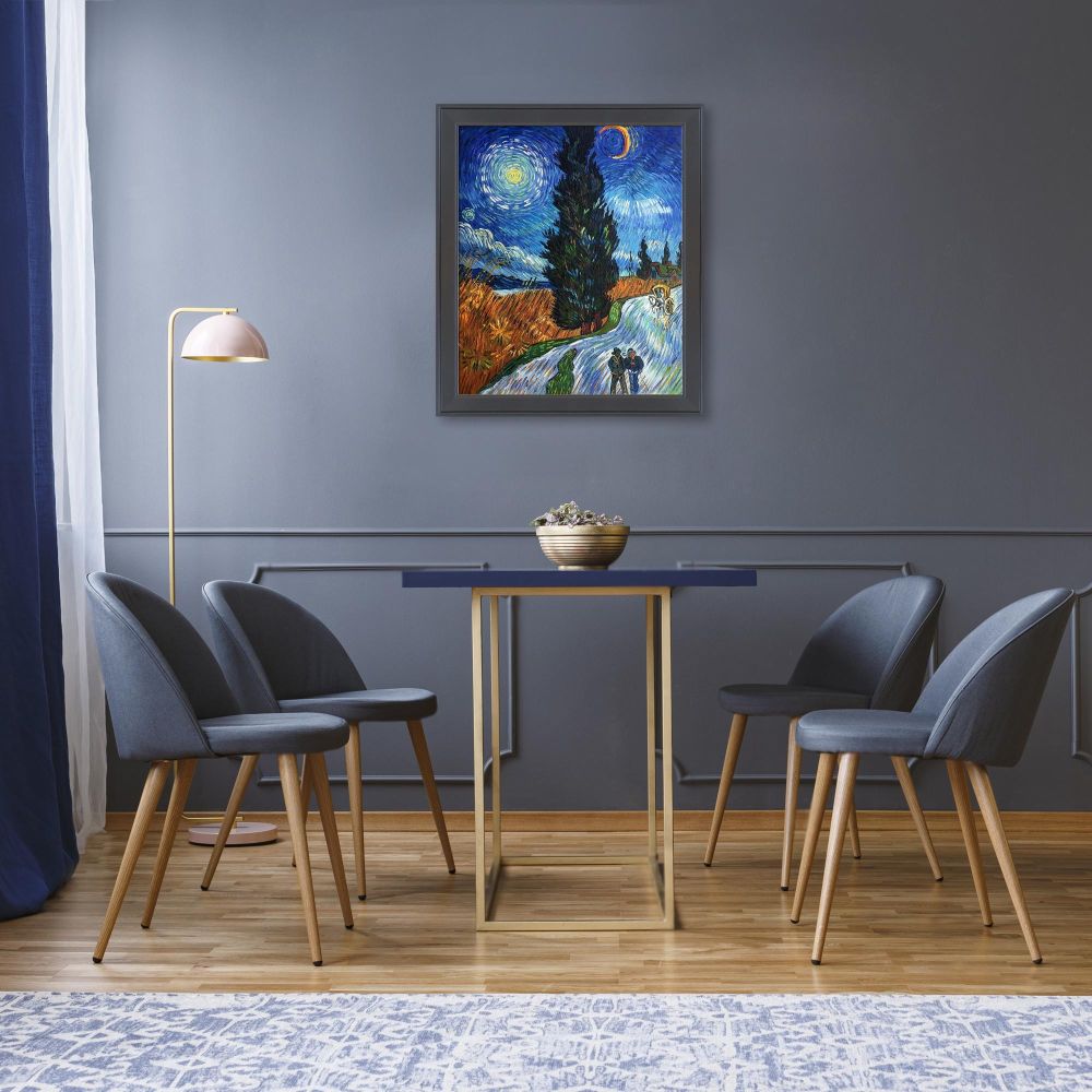 Road with Cypress and Star