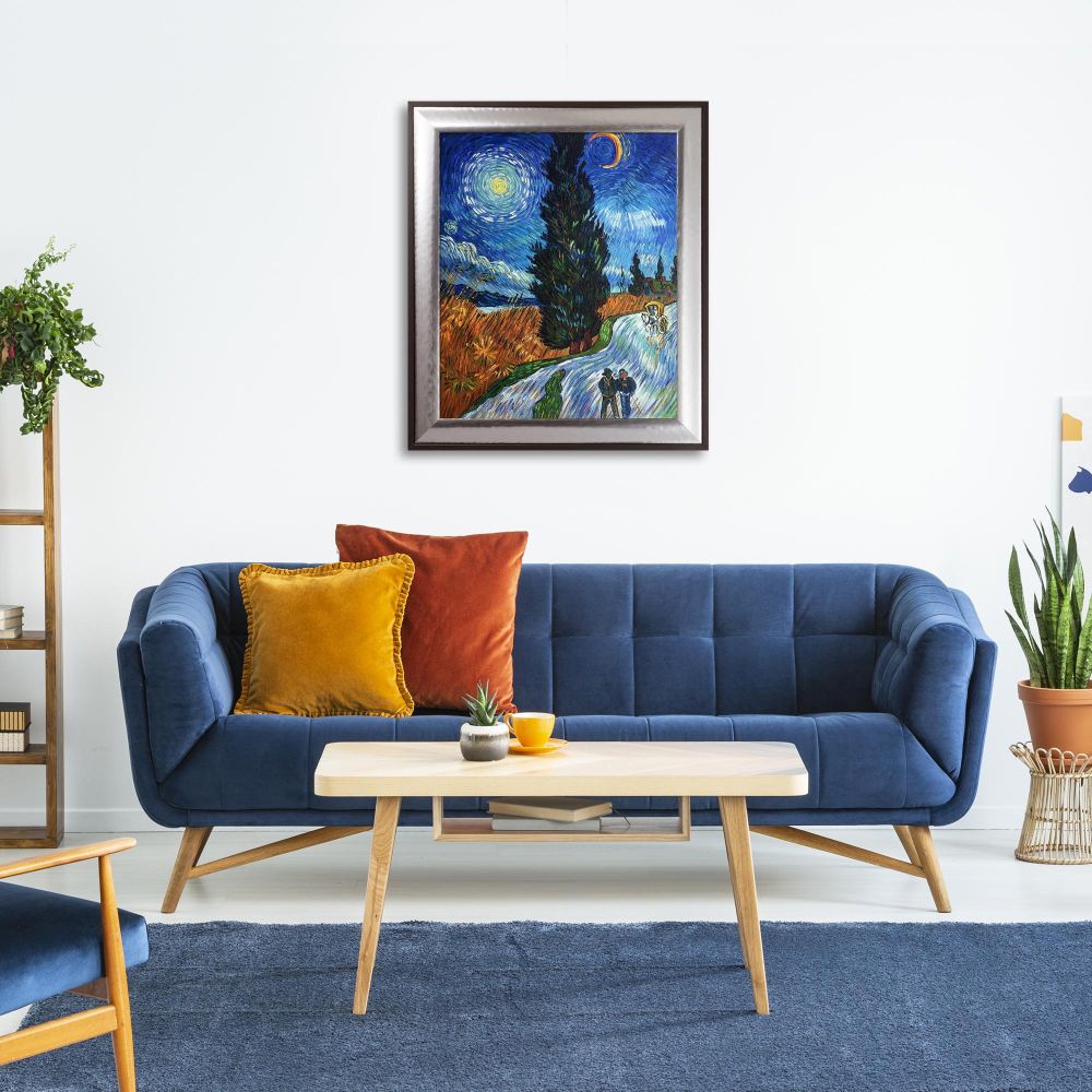 Road with Cypress and Star